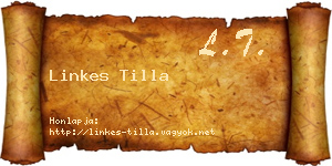 Linkes Tilla névjegykártya